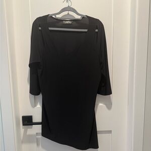 Sympli Black Tunic Top